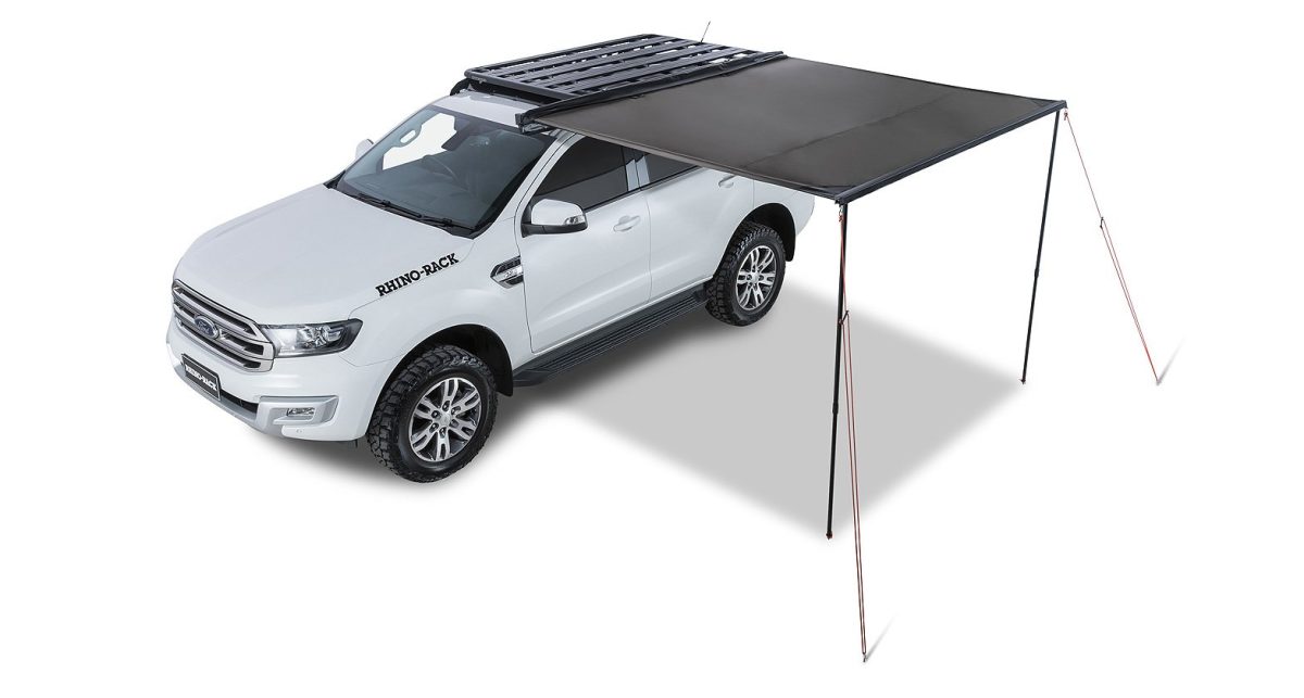 image of a rhino rack roof rack awning