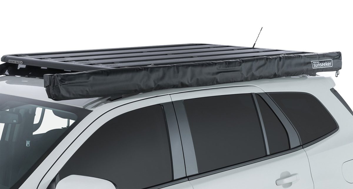 image of a rhino rack roof rack awning