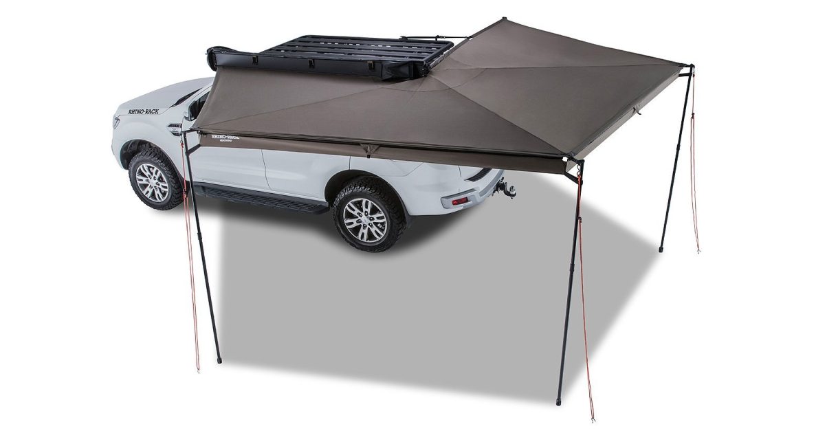 image of a rhino rack roof rack awning