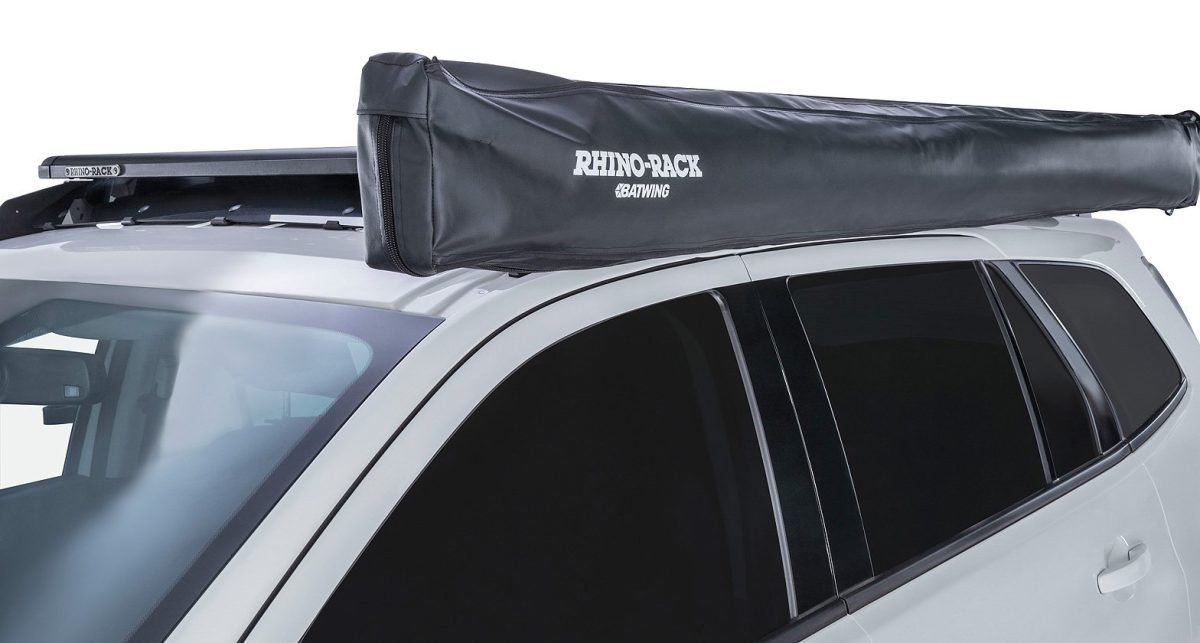 image of a rhino rack roof rack awning